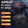 Genmachine AMD Ryzen 7 6800H Mini PC USB4 2.5G LAN | 8-Core 16-Thread | 16GB DDR5 256GB NVMe SSD | WiFi 6E & Bluetooth