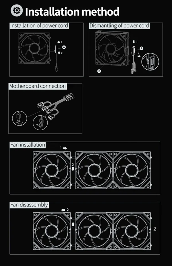 TEUCER DL-2 120mm PC Case Fan Wireless splicing Hydraulic bearing Quiet Infinity Mirror ARGB Fan for Gaming PC Case Water Cooler