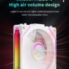 TEUCER DL-2 120mm PC Case Fan Wireless splicing Hydraulic bearing Quiet Infinity Mirror ARGB Fan for Gaming PC Case Water Cooler