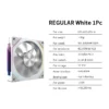 LDPCSJ OEM PRISM 5 PRO Computer Chassis Fan 12cm ARGB 4 Pin PWM Quiet Cooling Fan 12V Large Air Volume 45.2CFM/600-1800RPM