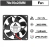 5PCS Gdstime 70x70x15mm DC 24V 12V 5V  70mm x 15mm 2Pin 7cm PC Case Radiator Silent Cooler Brushless Cooling Axial Fan 7015