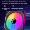 14cm ARGB Infinity Mirror PC Case Fan – 140mm Cooling Fan with PWM Silent Fan for Computer Case, CPU Cooler, Radiator