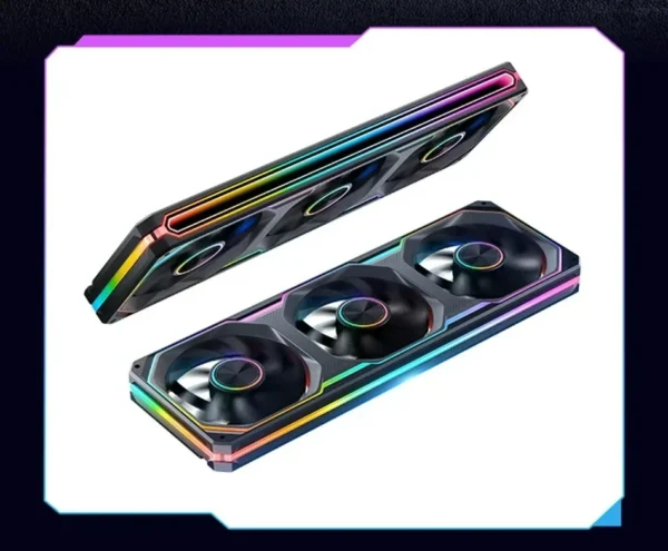 JONSBO XA-120 XA-360 Computer Case Fan 12CM 5V ARGB 120mm Monolithic Structure Water-Cooled Fan PWM Forward/Reverse Fan Kits