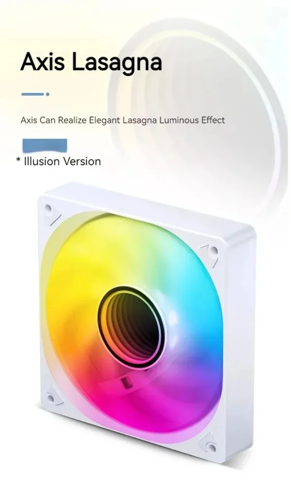 Jonsbo SL-120 12CM Case Fan 120mm 5V 3Pin ARGB Light Effect PWM Forward/Reverse Cooling Fan  High Air Volume Slient Fan