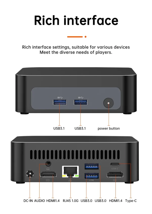 AMD Ryzen 7 7730U 5825U R5 7530U 5600U Gaming Mini PC 4K Triple Displays, Mini Computers Home Theater Office Business Education