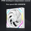 ICE Whale IW-12 Computer PC Case Fan 120mm ARGB 4Pin PWM Cooling Fan Motherboard Sync 61.5CFM/2000RPM CPU Cooler Ventilator