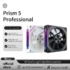 LDPCSJ OEM PRISM 5 PRO Computer Chassis Fan 12cm ARGB 4 Pin PWM Quiet Cooling Fan 12V Large Air Volume 45.2CFM/600-1800RPM