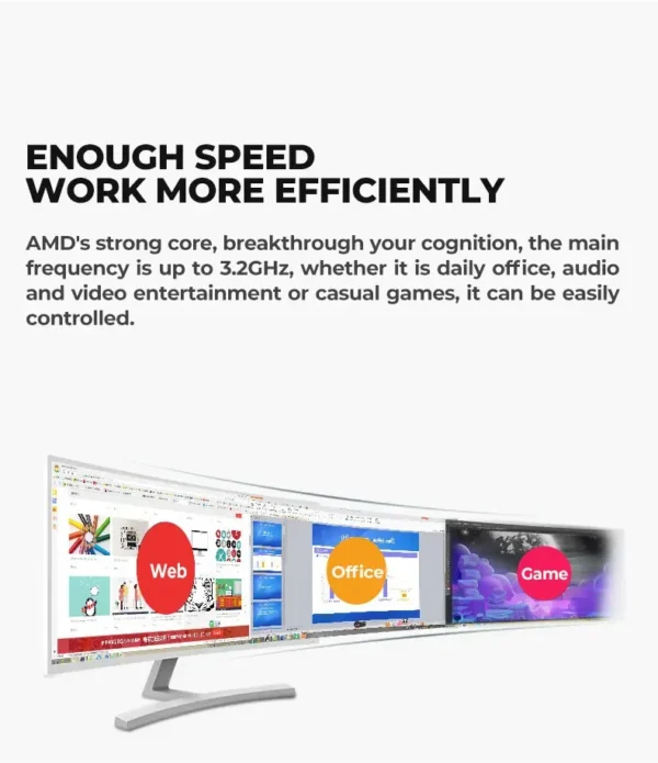 RGB Desktop PC Computer, AMD Ryzen 5 3400G up to 4.2GHz, 16G DDR4, 512G SSD, WiFi 6 & BT 5.2, RGB Fan x6, RGB Keyboard