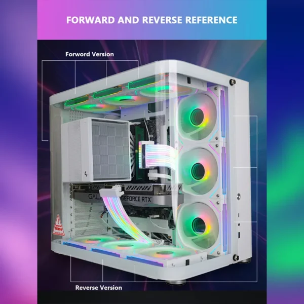 JUMPEAK MX120 240mm Modular Wireless Splicing PC 120mm Case Cooling Fan ARGB Infinite Mirror Effect For Computer Water Cooler