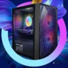 Popular.Prebuilt Gaming PC Desktop, AMD Radeon RX 550 4G GDDR5, Core I5 3.3Ghz up to 3.7Ghz, 16G Ram, WiFi, BT 5.0, RGB Mo