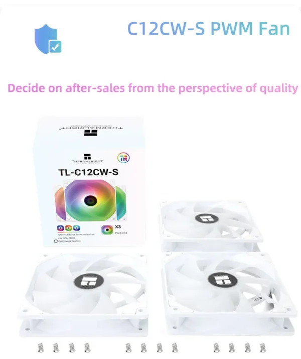 Thermalright TL-C12C 3 in 1 120mm Cooling Fan 5V ARGB gamer Adjust Speed Cooler argb Adjustable computer Case Fan ventilador