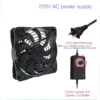 TEUCER 120mm 3000RPM Cooling Fan with Controller 12V 220V Btc Mining Machine Chassis Exhaust Fan Workstation Cabinet Server Fan