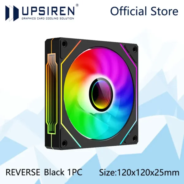 UPSIREN UF-1 PRISM 4 PRO Computer Chassis Fan 12cm ARGB 4 Pin PWM Quiet Cooling Fan 12V Large Air Volume 45CFM/600-1500RPM