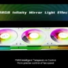 Jungle Leopard Star Trail 120mm ARGB CPU Fan - Infinity Mirror, 5V 3Pin Addressable RGB Cooling for Gaming PC