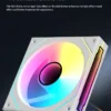 Coolcirc Cableless PC Case Fan 12V/4Pin PWM 800-1800RPM Silent 5V/3Pin ARGB Triple Pack 120mm Ventilator Use for Water Cooling
