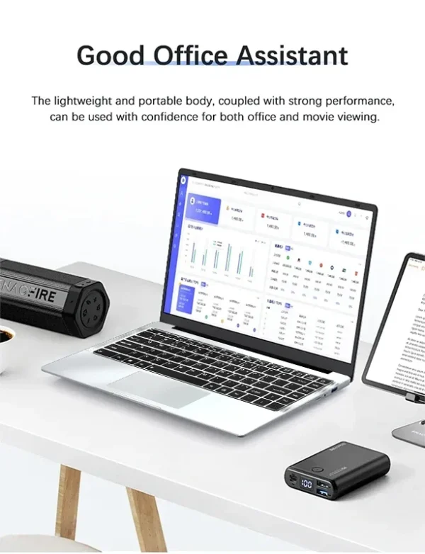 2026 Intel Core i7 9850H Atom A3950 Portable Laptop Computer 14.1" HD Gaming Laptops Windows 11 Pro SSD 2TB RAM 16GB PC Notebook