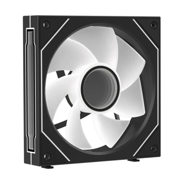 Coolcirc Cableless PC Case Fan 12V/4Pin PWM 800-1800RPM Silent 5V/3Pin ARGB Triple Pack 120mm Ventilator Use for Water Cooling