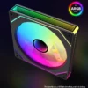 14cm ARGB Infinity Mirror PC Case Fan – 140mm Cooling Fan with PWM Silent Fan for Computer Case, CPU Cooler, Radiator