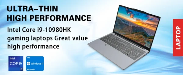 2026 ACEKAMAS 15.6" Gaming Laptop Intel Core i9 10980HK IPS 4K Gamer Computer 16GB DDR4 1TB SSD M.2 Windows 11 Pro Notebook PC