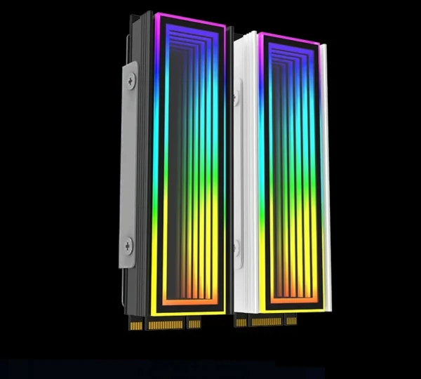 5V/3Pin ARGB AURA Sync Computer 2280 SSD M2 Radiator Aluminum PC RGB M.2 Nvme Cooler Heatsink Solid State Drive Heat Sink Cooler