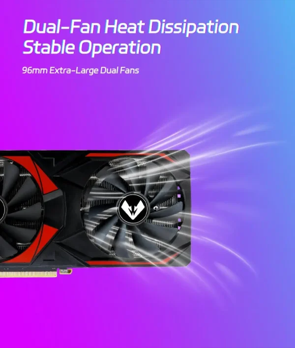 MOUGOL NEW AMD Radeon RX5700 8GB Graphics Card GDDR6 Memory PCIE4.0x16 DPx3 256Bit Gaming Video Card for Desktop Computer