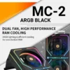 Thermalright MC-2 ARGB Computer Memory Cooler,Paired with high-performance dual fans, suitable for DDR/DDR2/DDR3/DDR4/DDR5