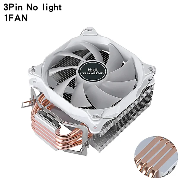 XUANFENG 120mm Fan Radiator Air-cooled 4/6 Heat Pipe CPU Cooler Installing LGA115x 2011 x99 E5 1200 1700 1851 i5 i7 AM4 AM5 2066