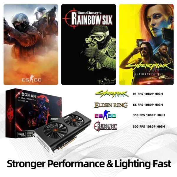 AMD Graphics card blind box RX5700XT 8GB GDDR6 256BIT AMD 2304SP 8Pin HDMI PCI-E 4.0×16 GPU Gaming graphics cards