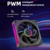 TEUCER DL-2 120mm PC Case Fan Wireless splicing Hydraulic bearing Quiet Infinity Mirror ARGB Fan for Gaming PC Case Water Cooler