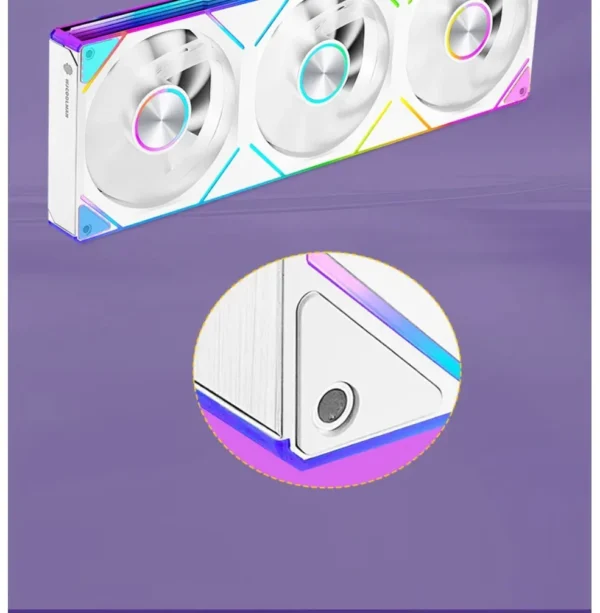 WJCOOLMAN StarLink Integrated Fan 120mm ARGB Infinite Mirror Divine Light Synchronous PWM Speed Control Computer Silent Case Fan