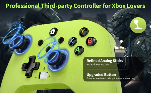 Gaming Controller for Xbox One/Series S/X/PC Console Joystick Wireless 2.4G Remote Control Gamepad supports Windows 7/8/10 Above
