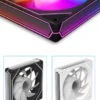 ZEZZIO Prism 6 pro 12cm ARGB Sync 4PIN PWM Computer Chassis Fan Quiet Cooling with Fluid Bearing 800-1600 RPM Case Fan