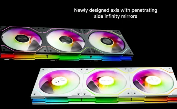 Jungle Leopard Star Trail 120mm ARGB CPU Fan - Infinity Mirror, 5V 3Pin Addressable RGB Cooling for Gaming PC