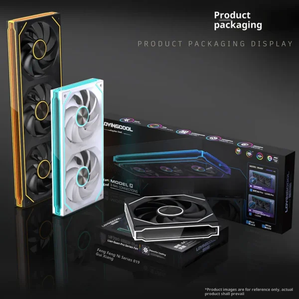 LOVINGCOOL Coherent Pro-360/240/120 ARGB digital display PC fan computer case Siamese Building block fan Integration