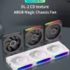 TEUCER DL-2 120mm PC Case Fan Wireless splicing Hydraulic bearing Quiet Infinity Mirror ARGB Fan for Gaming PC Case Water Cooler