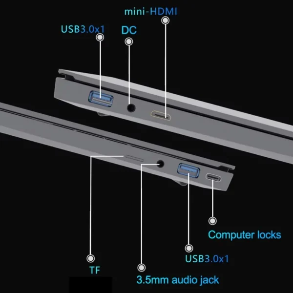 2026 15.6" Intel Core i9 9900U Laptop Computer PC Windows 11 Pro 16GB RAM 1TB 2TB SSD Laptops Office Fingerprint Unlock Game PC