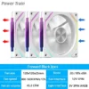 LDPCSJ Prism 4RS 120mm ARGB PC Case Fan with Infinity Mirror Design Motherboard Sync 4PIN PWM CPU Cooler Ventilador