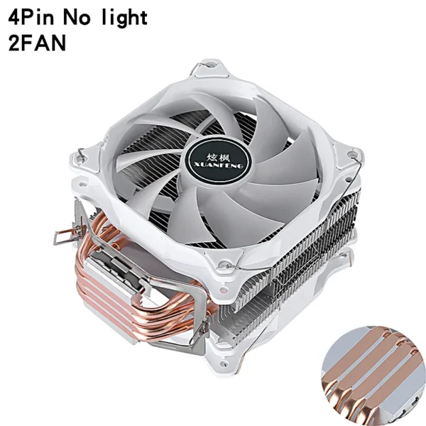 XUANFENG 120mm Fan Radiator Air-cooled 4/6 Heat Pipe CPU Cooler Installing LGA115x 2011 x99 E5 1200 1700 1851 i5 i7 AM4 AM5 2066