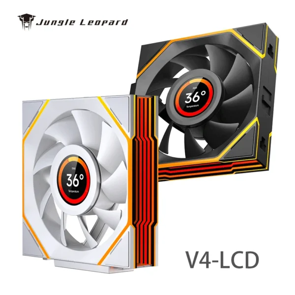 Interstellar V4-LCD 1.5 Inch 60Hz Customize Screen Modular Splicing Infinity Mirror 120mm CPU Case LCD Fan Jungle Leopard