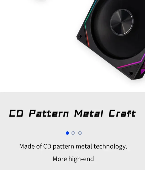 ICE Whale Prism 4RS ARGB PC Case Fan 120mm Infinity Mirror Design Motherboard Lighting Sync 4PIN PWM CPU Cooler Fan ventilador