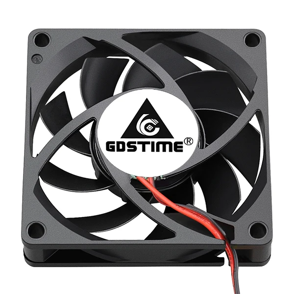 5PCS Gdstime 70x70x15mm DC 24V 12V 5V  70mm x 15mm 2Pin 7cm PC Case Radiator Silent Cooler Brushless Cooling Axial Fan 7015