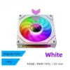 LDPCSJ PRISM 4 PRO Computer Chassis Fan 12cm ARGB 4 Pin PWM Quiet Cooling Fan 12V Large Air Volume 45.2CFM/600-1500RPM