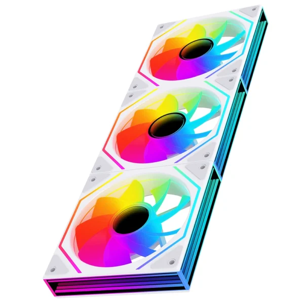 120mm ARGB PWM Silent Case Fan for PC Gaming CPU Cooler Cooling - Jungle Leopard Prism 6 Max