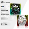 ICE Whale XL-120 ARGB PC Case Fan 120mm Infinity Mirror Design Motherboard Lighting Sync 4PIN PWM CPU Cooler Fan ventilador