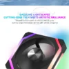JUMPEAK CS120 ARGB Cooling Fan 240mm Modular Stackable Splicing PWM Silent 120mm RGB Fans For Gaming PC Case CPU Water Cooler