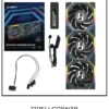 LIAN LI UNI FAN SL Wireless 120 Single Pack , Reverse Blade Triple Pack, LCD 120 Single Pack, Case fan, water cooled fan