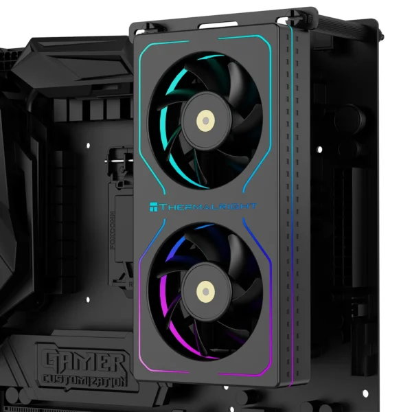 Thermalright MC-2 ARGB Computer Memory Cooler,Paired with high-performance dual fans, suitable for DDR/DDR2/DDR3/DDR4/DDR5