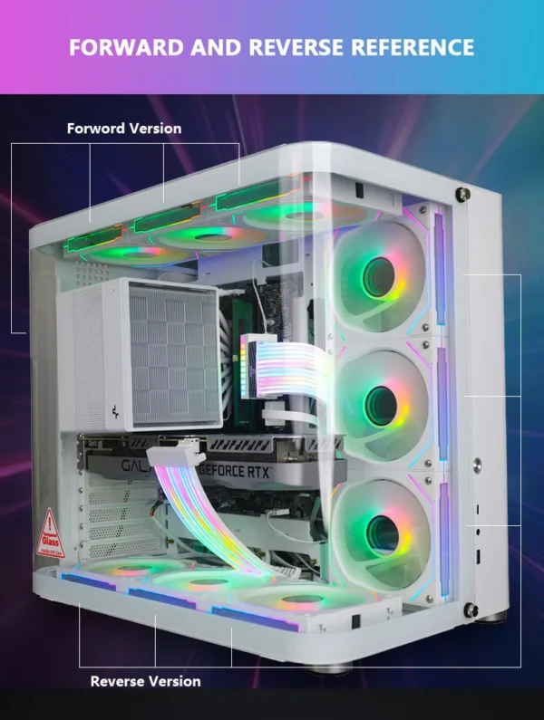 JUMPEAK MX120 240mm Modular Wireless Splicing PC 120mm Case Cooling Fan ARGB Infinite Mirror Effect For Computer Water Cooler