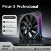 LDPCSJ Prism 4RS 120mm ARGB PC Case Fan with Infinity Mirror Design Motherboard Sync 4PIN PWM CPU Cooler Ventilador