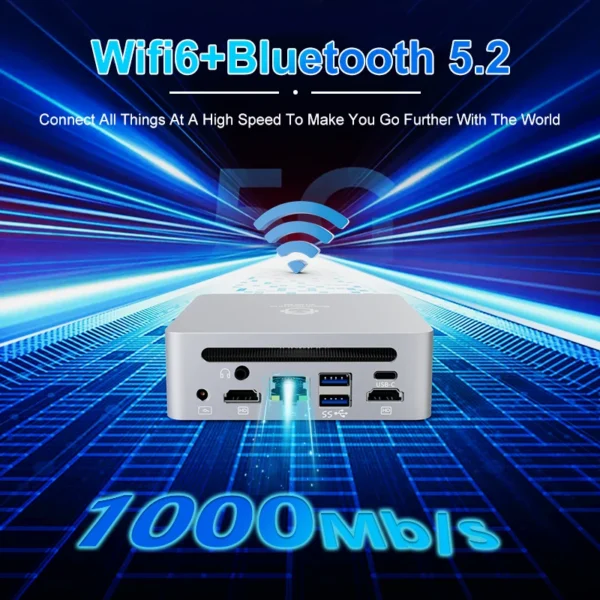 GenMachine AMD Ryzen 7 5800H Windows 11 MINI PC DDR4 16/32GB 256/512GB SSD WIFI6 RTL8852, BT5.2 PC Gamer Diy Gaming Computer